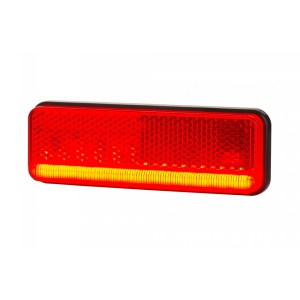 Lampă de marcaj, Horpol, 12/24V, model XS Slim, albă, 35 mm lățime