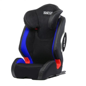 Scaun copii SPARCO F1000K PREMIUM - Negru / Albastru