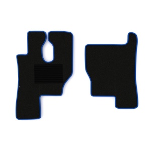 Set 2 covorase camion F-Core, velur, pentru MERCEDES ACTROS, 1996+, Negru - Albastru
