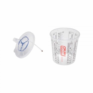 Set 50 pahare cu 50 capace cu sita 130 microni, 700ml sistem PPS COLAD - 9370130SLSCLD