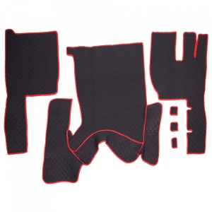 SET COVORASE PIELE ECOLOGICA TRUCK UMBRELLA PENTRU VOLVO FH12 2005-2011 MANUAL NEGRU TIP 1