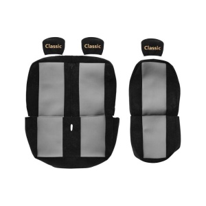 Set huse scaun 1+2, F-Core, Textil, pentru RENAULT MASTER II, Gri/Negru