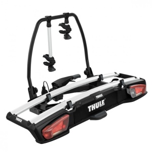 Suport biciclete Thule VeloSpace XT cu prindere pe carligul de remorcare (13 pini) - pentru 2 biciclete , culoare argintie