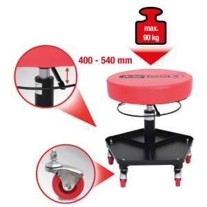 Taburet Mobil Si Reglabil Pe Inaltime Pentru Atelier - KS TOOLS - 500.8030