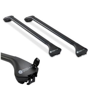 Bare transversale Modula Oval Bar Chiuso negre, compatibile cu Dacia Lodgy 2012+ cu bare longitudinale integrate