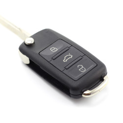 CARGUARD - Audi A8 - Carcasă cheie tip briceag cu 3 butoane, fără buton de panică