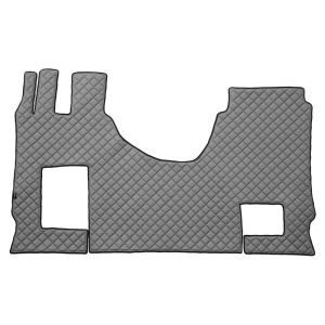 Covoras cabina camion F-Core, Piele-ECO, pentru MERCEDES ACTROS MP4 / MP5, cabina lata 250 cm, scaun pasager convertibil, Gri