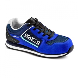 Incaltaminte de protectie SPARCO GYMKHANA - microfibra/net, Albastru / Albastru Navy , marime: 40