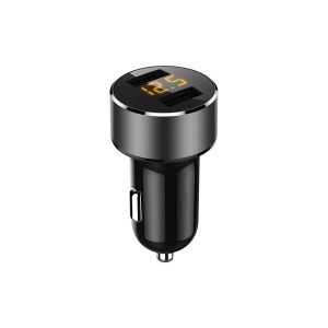 Incarcator Auto 2Xusb 3.6A Cu Afisaj Tensiune/Putere Led