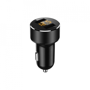 Incarcator auto 2xUSB 3.6A cu afisaj tensiune