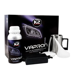 Kit restaurare faruri pe baza de polimer cu cana electrica, 600ml, Vapron D7900 K2
