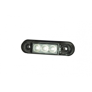 Lampă marcaj lateral, Horpol, 12/24V, albă, Slim