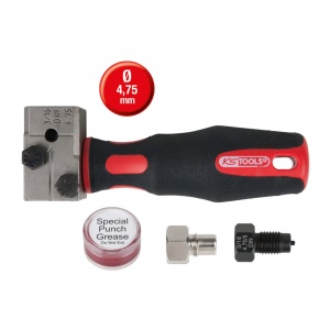 Set Aparat De Bordurare Universal Pentru Conducte De Frana Flarefixeco 4.75 Mm. 4 Piese - KS TOOLS - 122.1215