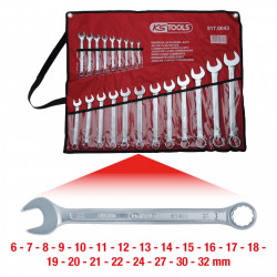 Set Chei Inelare In Unghi 21 Piese. 6-32Mm - KS TOOLS - 517.0043