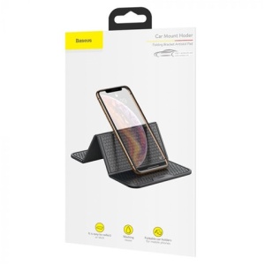 Suport Auto Antiderapant Negru Pentru Bord Baseus