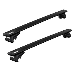Bare transversale Thule Evo Raised Black dedicate pentru Dacia Sandero Stepway 2013-2020 cu bare longitudinale