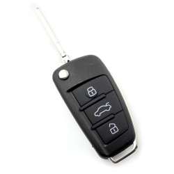 CARGUARD - Audi - model nou - carcasă cheie tip briceag, cu 3 butoane