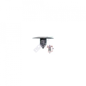 Clips Fixare Elemente Roata Pentru Dacia Renault - Gri Set 10 Buc