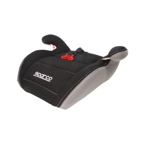 Inaltator auto Sparco Booster F100K, varsta recomandata 4-12 ani, Negru/Gri
