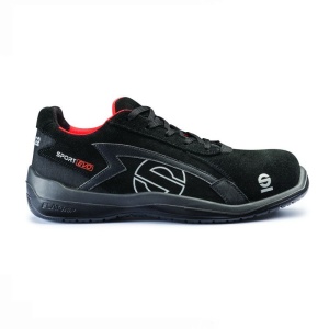 Incaltaminte de protectie curse SPARCO SPORT EVO - piele caprioara, negru/portocaliu/gri, marime: 42