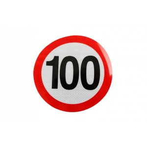 Indicator reflectorizant limitare viteză 100 km/h clasa II
