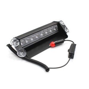 Lampa stroboscopica LED, montaj in parbriz, 8W, culoare Orange
