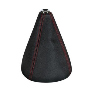 Manson piele PREMIUM schimbator, negru, cusaturi rosii, Lampa