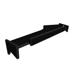 Masa bord, F-CORE, cu led, model lung, pentru FORD F-MAX, 2018+, Negru