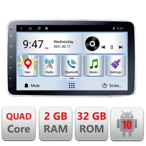 Navigatie android universala F002 ecran de 10" 1din si 2din ecran ajustabil