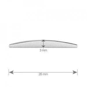Ornament auto 3d. litera d. 26 mm. cromat