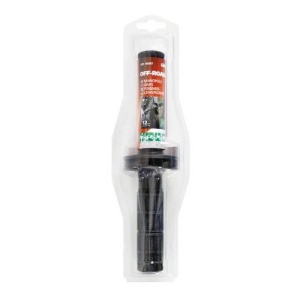 Pachet Manere negre motocicleta OFF-ROAD, Lampa + Suport magnetic Tellur MCM3 pentru ventilatie, plastic, Negru