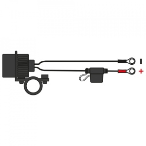 Priza Dubla USB cu prindere pe ghidon Oxford 5V 2Amp