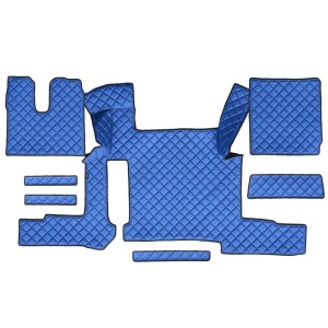 Set 7 covorase camion F-Core, Piele-ECO, pentru MAN TGX, transmisie manuala, 2 sertare, Albastru