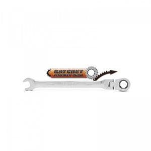 Cheie fixa cu clichet si cap rabatabil 21 mm