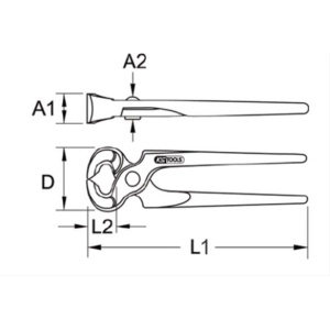 Cleste monier cu autodeschidere, 220mm