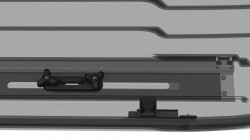 Cutie portbagaj cu deschidere dubla HAKR Magic Line 450L - gri lucios , 220x80x40cm