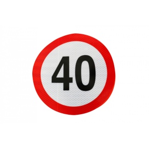 Indicator reflectorizant limitare viteză 40 km/h clasa II