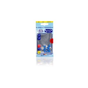 Papuc Electric Auto Izolat Albastru Tip Furca 4.3Mm-Set 10 Buc