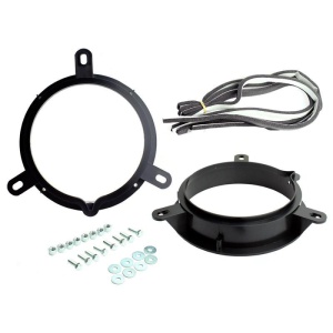 Pereche adaptor difuzor de 6,5 inch sau 16,5 centimetri cu inele de etanșare, șuruburi, șaibe și piuliță din nailon