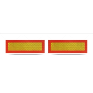 Set 2 Placute Reflectorizante 565X196Mm Suport Aluminiu Mvm