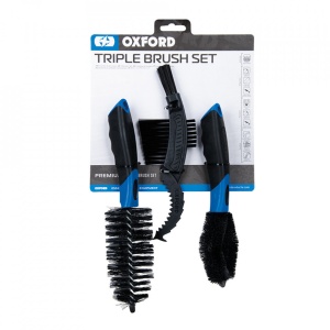 Set 3 perii Oxford pentru curatare motocicleta si bicicleta