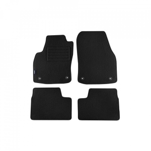 Set 4 covorase auto PETEX din mocheta, negru, compatibil cu Opel Astra H 2004-10/2009, Astra H Caravan 09/2004-10/2010, Astra H GTC 03/2005-10/2011