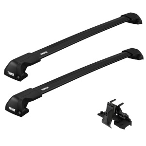 Bare transversale Thule Evo Flush Edge Black dedicate pentru Dacia Lodgy 2012+ cu bare longitudinale integrate