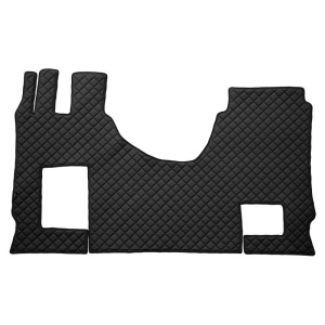 Covoras cabina camion f-core, piele-eco, pentru mercedes actros mp4 / mp5, cabina lata 250 cm, scaun pasager convertibil,negru