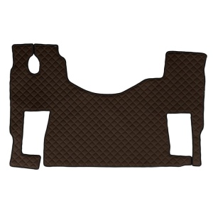 Covoras camion F-Core, Piele-ECO, pentru MERCEDES ACTROS MP2 / MP3, podea plata, scaun pasager rotativ, Maro