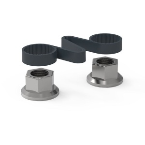 Indicator de siguranță prezoane cu inel dublu Checklink, Gri, 32 mm