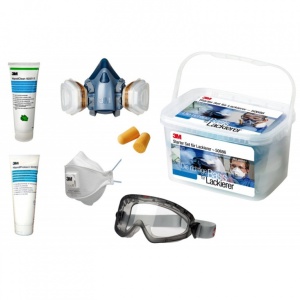 Kit complet vopsire 3M, reutilizabil - masca gaze + ochelari + filtre