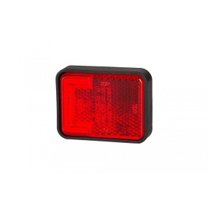 Lampă frontală de poziție, Horpol, 12/24V, roșie