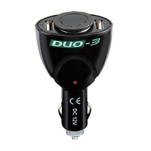 Priza bricheta masina DUO-3, 12 V, Lampa