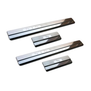 Protectii inox praguri usi Audi A3 8V, caroserie Sedan, fabricatie 09.2013 - 03.2020